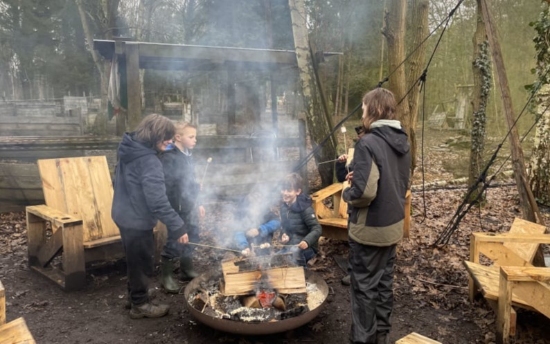 Bushcraft bij The Gathering paintball Schiplaken