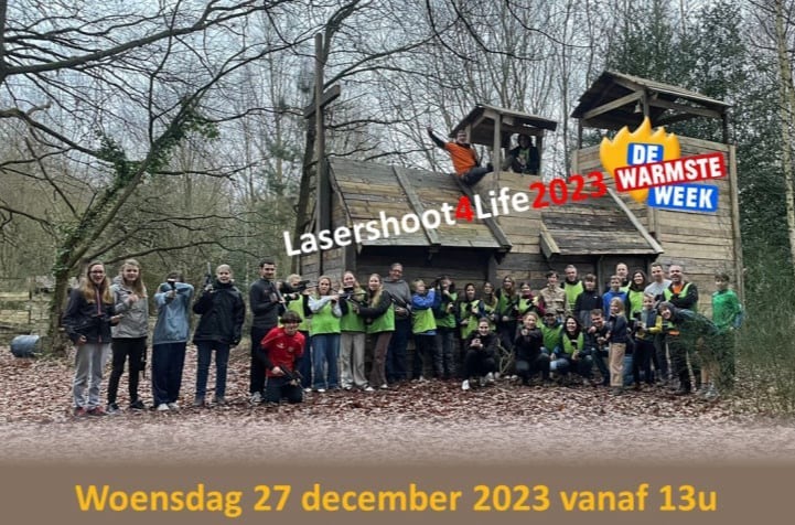 Lasershoot4life voor de warmste week bij The Gathering paintball Schiplaken